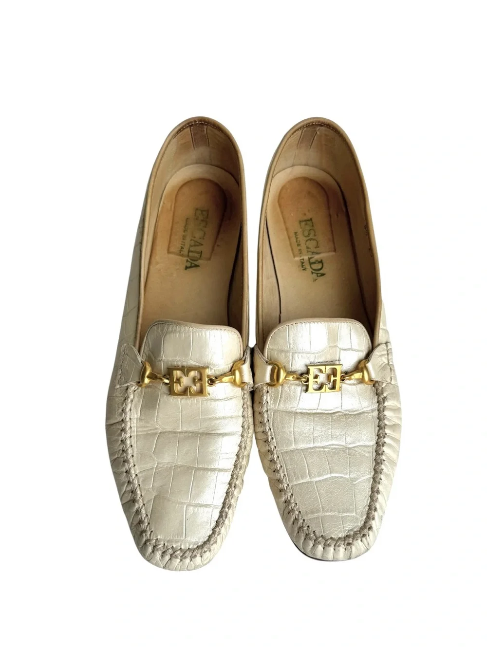 Escada croc embossed
